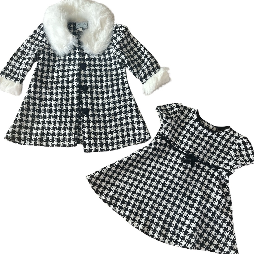JESSICA ANN vintage houndstooth matching set